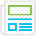 Newspaper Print Media Icon