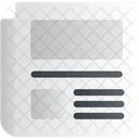 Newspaper Print Media Icon