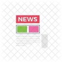 News Paper Reading Icon