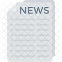 Newspaper News Article Icon