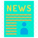 News Paper Election News Candidate Interview Icon