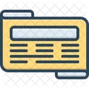 Newspaper Paper Sheet Icon