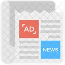 Newspaper Ad Classifieds Icon