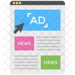 print media advertising icon