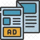 Newspaper Brochure Product Advertisment Product Ad Icon