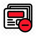 Newspaper Delete News Removal Icon