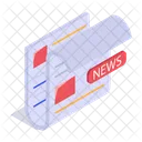 Newspaper News Document Icon