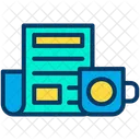 Morning Breakfast News Papers Icon