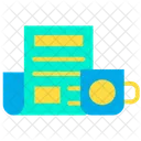 Morning Breakfast News Papers Icon