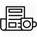 Morning Breakfast News Papers Icon