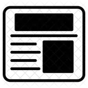 Newspaper News Article Icon