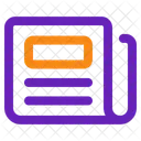 Newspaper News Article Icon