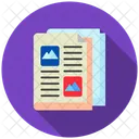 Newspaper Stack News Icon