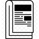 Newspaper Article Print Icon