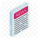 Newspaper Newsletter Print Media Icon