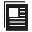 Newspaper Paper Document Icon