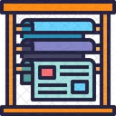 Newspaper Newspaper Rack Rack Icon