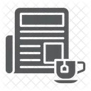 Newspaper Cup Morning Icon