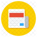 Newspaper Newsletter News Icon