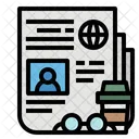 Newspaper News Report Icon