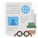 Newspaper News Report Icon
