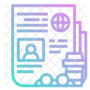 Newspaper News Report Icon
