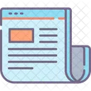 Msocial Media Press Release Newspaper Socila Media Press Release Icon