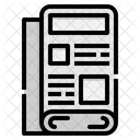 Newspaper News Advertising Icon
