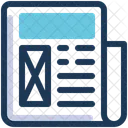 Newsletter Newspaper Article Icon