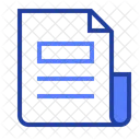 Newspaper Scroll Document Icon