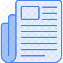 Newspaper News Article Icon