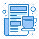 Newspaper Morning News Breakfast Icon
