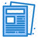 Newspaper Paper Routine Icon