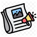 Newspaper Advertising News Icon