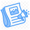 Newspaper Advertising News Icon