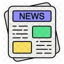 Newspaper News Report News Feed Icon