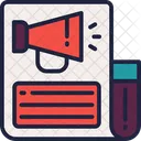 Newspaper Marketing Advertising Icon