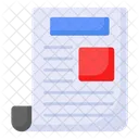Newspaper News Release Icon