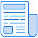 Newspaper News Article Icon