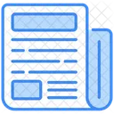 Newspaper News Article Icon