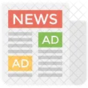 Newspaper Advertising Classifieds Icon