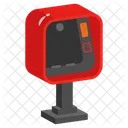 Newspaper Machine Press Kiosk Paper Vending Icon