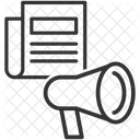Newspaper Marketing Promotion News Icon
