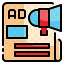 Newspaper Marketing Speaker Newspaper Icon