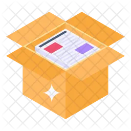 Newspaper Packaging  Icon