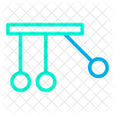 Wiege Impuls Newtons Erfindung Symbol