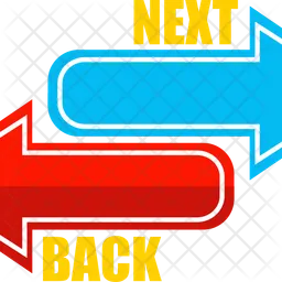 Next and Back Button Logo Icon