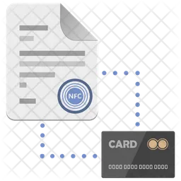 Nfc Card Document  Icon