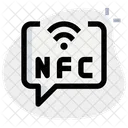 NFC 기술 채팅  아이콘
