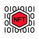 NFT Blockchain Bitcoin Ícone